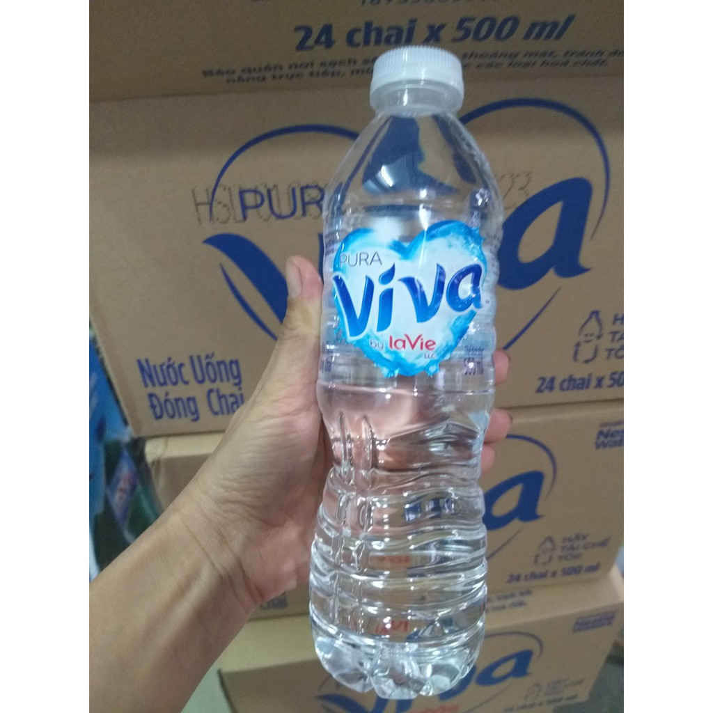 Thùng 24 chai nước uống tinh khiết Lavie ViVa 500ml