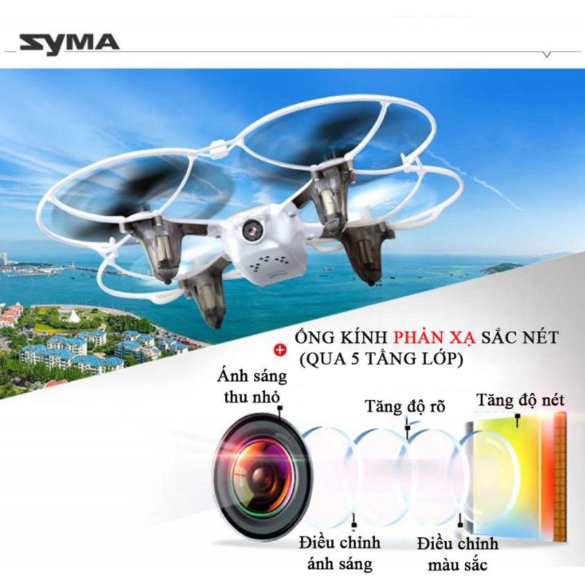 Máy Bay Điều Khiển Từ Xa 4 Cánh SYMA X11C