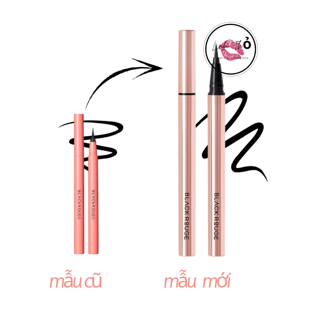[MẪU 2022]  Kẻ mắt Nước Chống Trôi BLACK ROUGE Power Proof Pen Liner P01, P02 - Màu Đen - Nâu