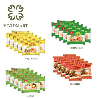 [Toàn quốc] [Set 10 gói] HỦ TIẾU ĂN LIỀN VIFON 03 VỊ: HỦ TÍU NAM VANG, BÒ KHO, SƯỜN HEO - GÓI 65g - VIFON
