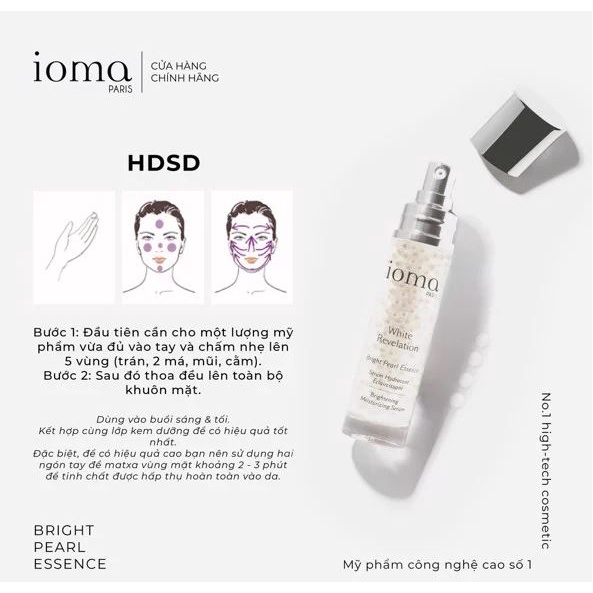Tinh chất dưỡng trắng sáng Ioma Paris Bright Pearl Essence 40ml