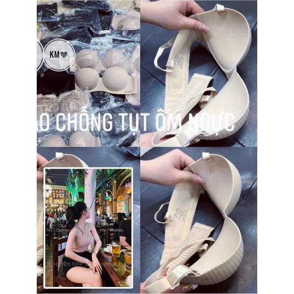 ÁO NGỰC ĐÚC QUAI CHẠY VIỀN SILICON CHỐNG TỤT MS10572