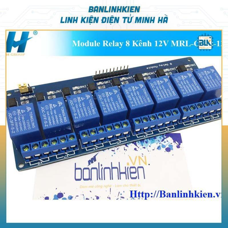 Module Relay 8 Kênh 12V MRL-CN-8-12