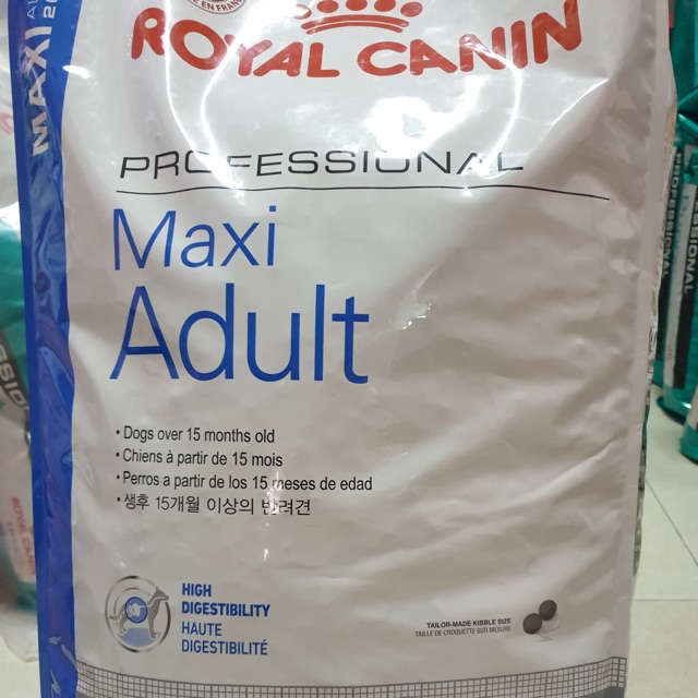 16kg thức ăn cho chó lớn nhập khẩu tại Pháp Royal Canin Maxi Adult