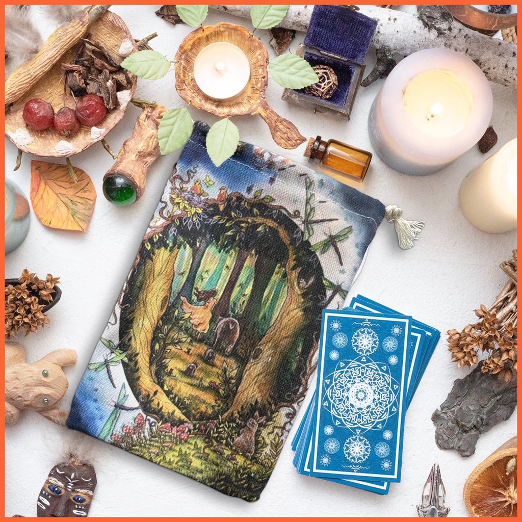 Túi Dây Rút Đựng Bài Tarot 14x22cm Tiện Dụng