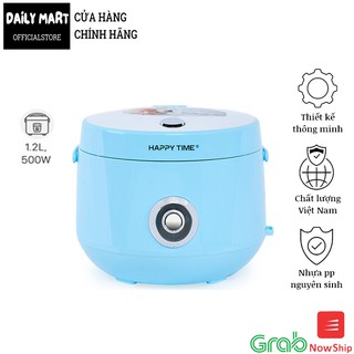 Nồi Cơm Điện 1.2L Happy Time HTD8522G - Tặng Kèm Muỗng Xới + Xửng Hấp + Cốc Đong Gạo