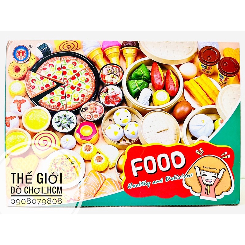 [HÀNG CAO CẤP] Đồ chơi nhà bếp nhiều món ăn food healthy dành cho bé thích bày bàn tiệc