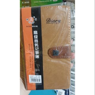 Sổ bìa da nút cài