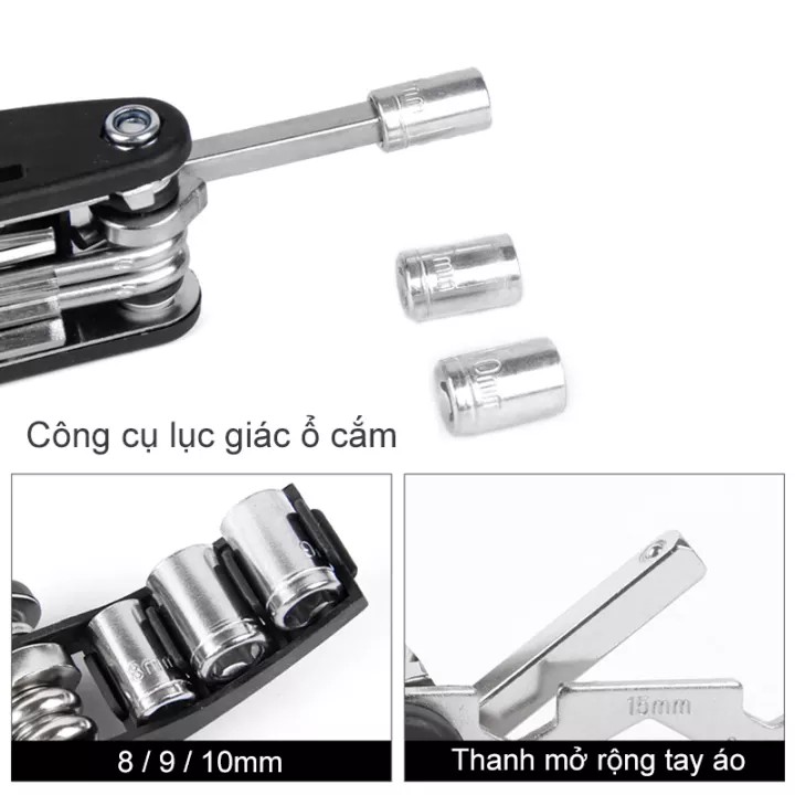 Bộ dụng cụ sửa xe đạp đa năng 16 in 1