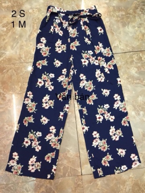 Quần cullotes hoa ẢNH THẬT