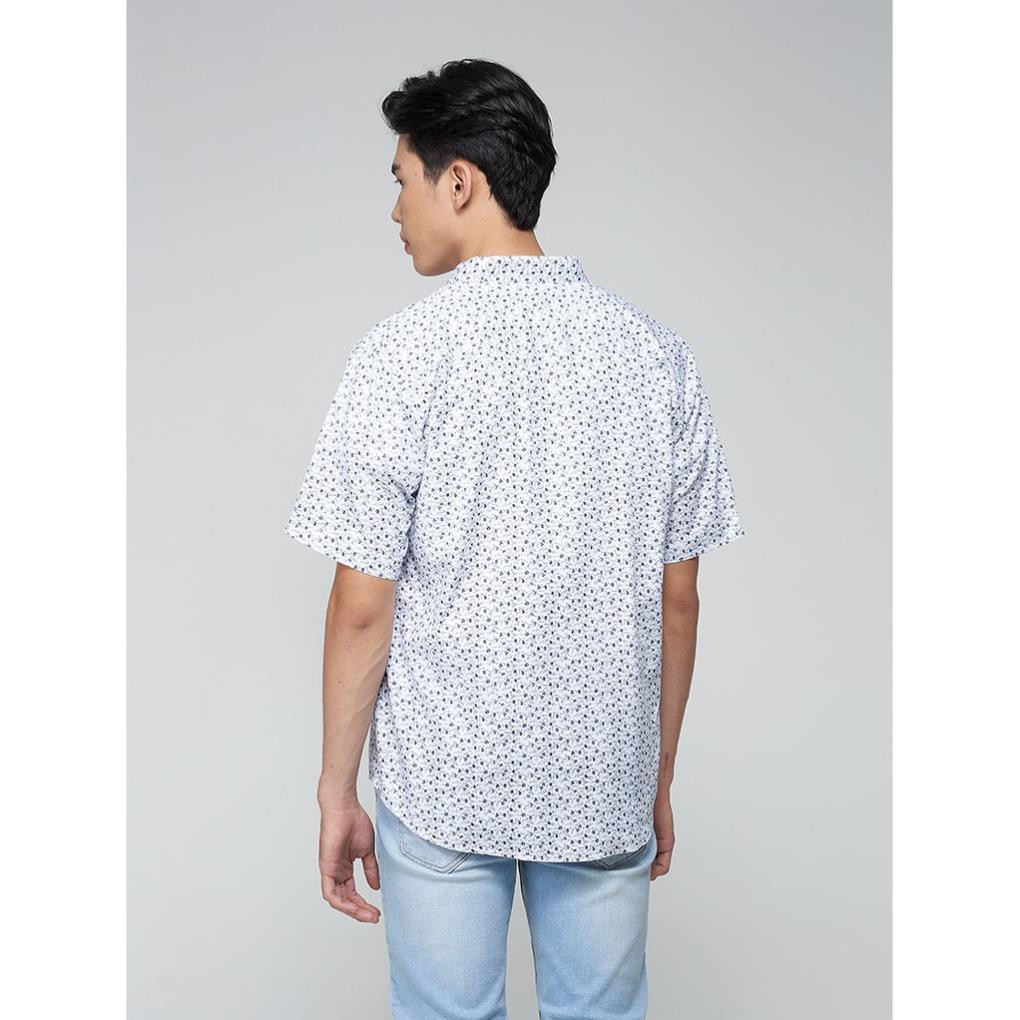 Áo Sơ Mi Nam Ngắn Tay Oxford In Hoa Cao Cấp 4MEN ASM029