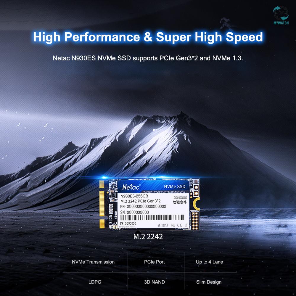 Ổ cứng M Netac N930ES NVMe M.2 2242 SSD Gen3*2 PCIe 3D MLC/TLC NAND dung lượng 512GB chất lượng cao | BigBuy360 - bigbuy360.vn