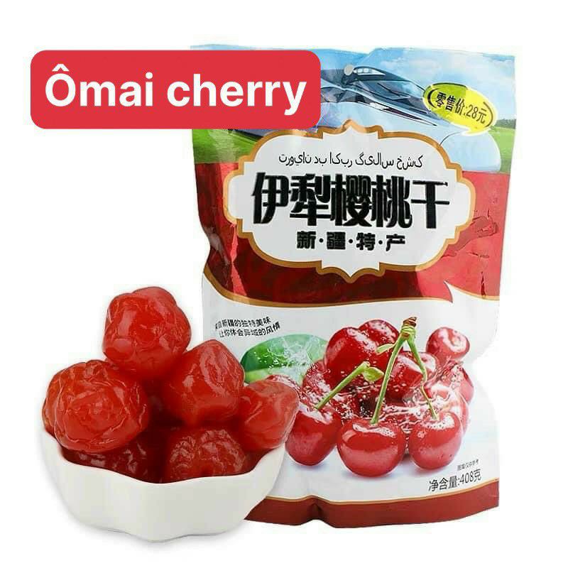 Gói 428gram KẸO Ô MAI CHERRY, Ô MAI VIỆT QUẤT NGUYÊN QUẢ SẤY CHUA GIÒN NGỌT SIÊU NGON