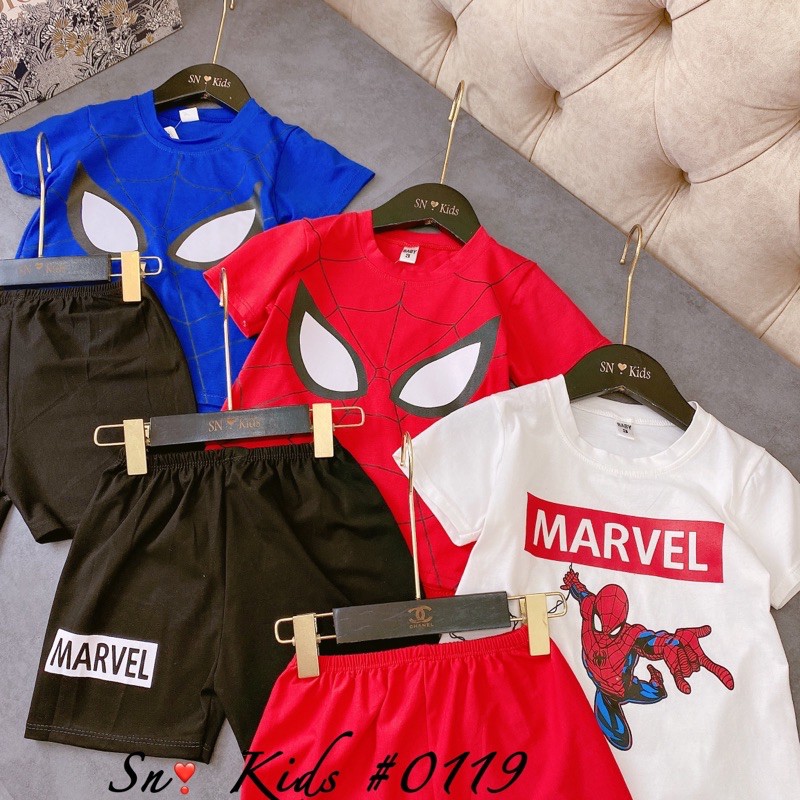 Bộ siêu nhân 3 màu bé trai