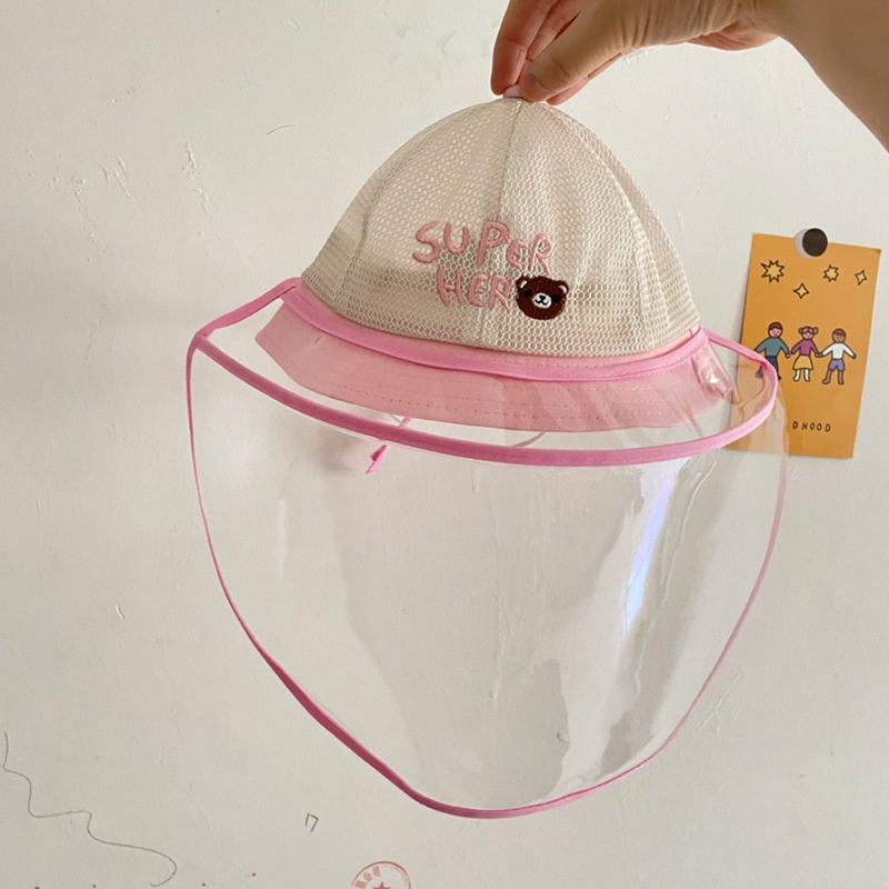 Mũ Tai Bèo Chống Rơi Thoáng Khí In Hình Gấu 7en Cho Bé