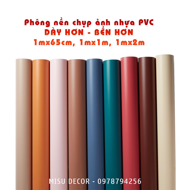 Phông nhựa PVC chụp ảnh chuyên nghiệp nhiều màu dày hơn đủ size