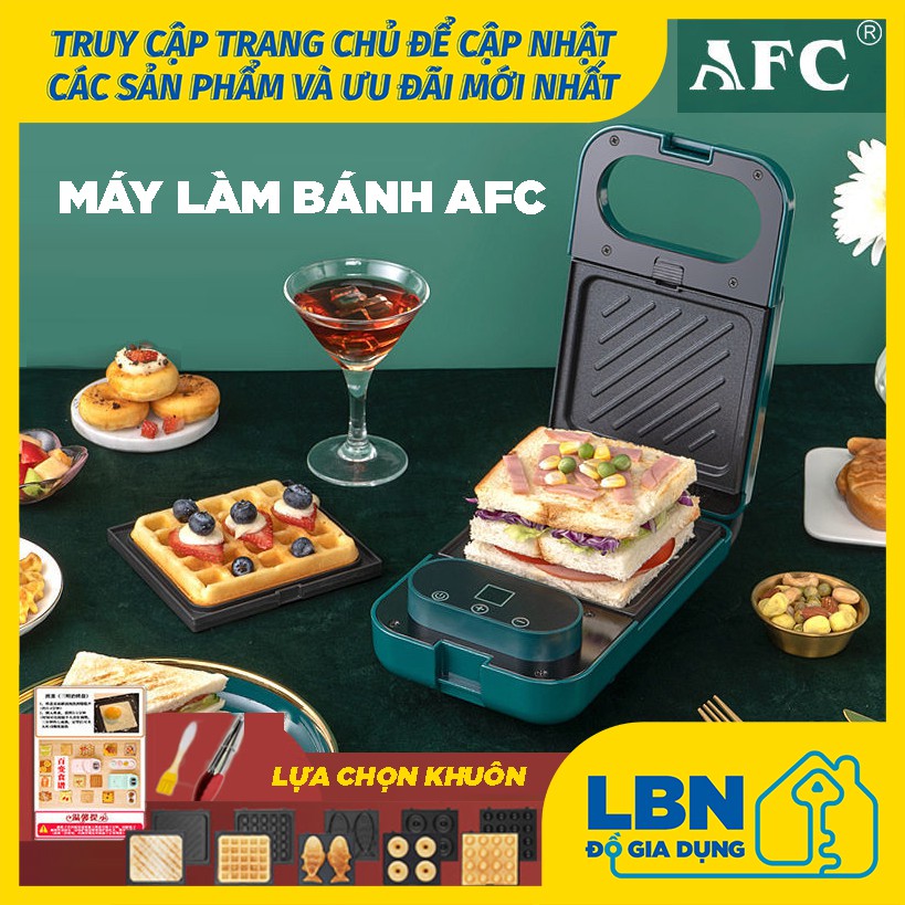 MÁY NƯỚNG BÁNH LÀM BÁNH ĐA NĂNG AFC 2-5 LOẠI KHUÔN WAFFLE SANDWICH BÁNH TRỨNG GÀ NON DONUT BÁNH CÁ TAKOYAKI