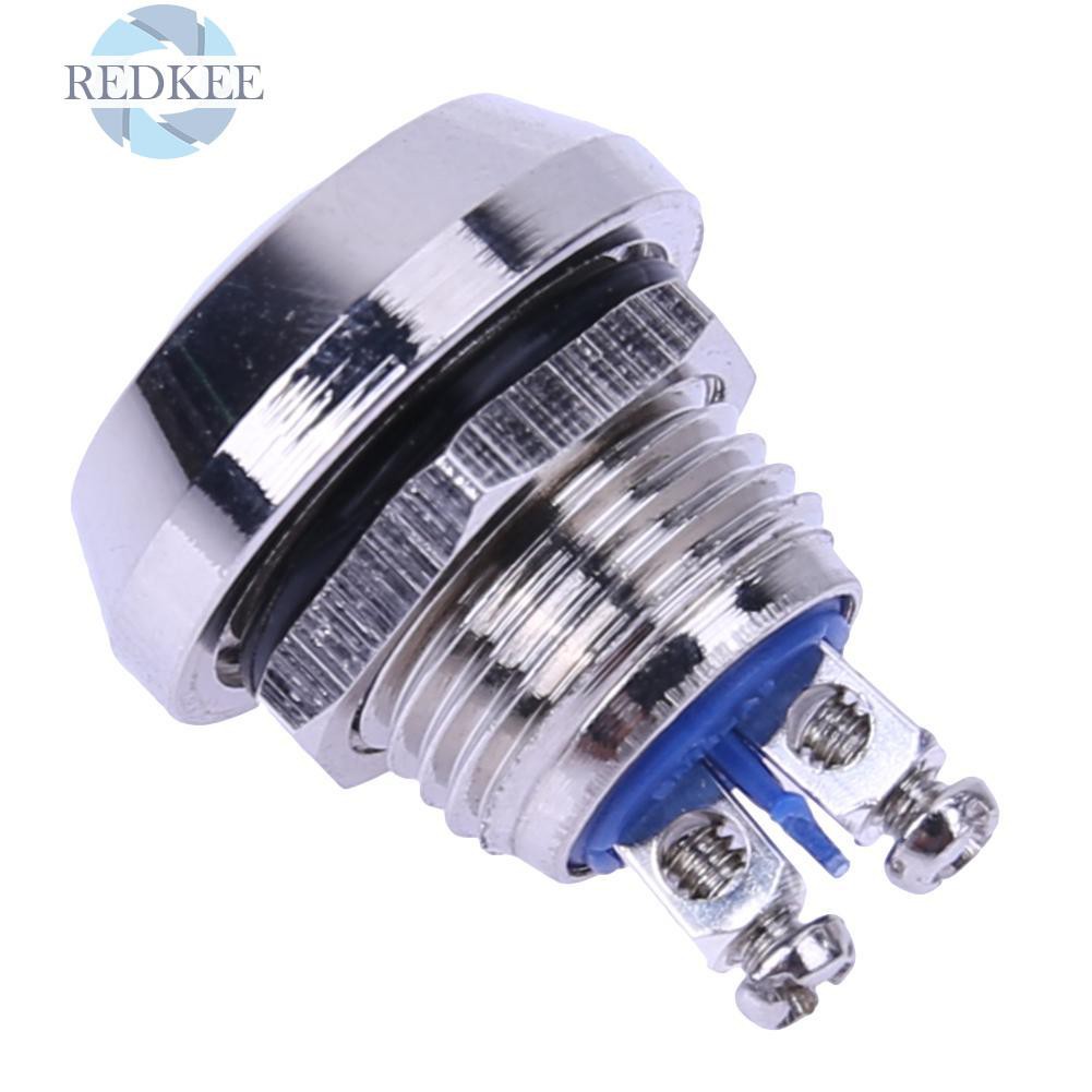 Công tắc nút nhấn kim loại thép không gỉ 12mm dành cho tàu thuyền