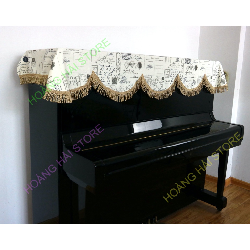 khăn phủ đàn piano cơ, đàn piano điện tử 88 phím chất nhung mịn chống bụi chống xước đàn