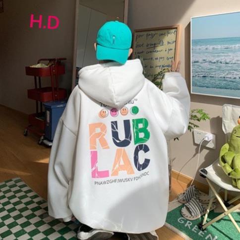 Áo hoodie RUBLAC siêu hothit , chất nỉ ngoại Form rộng cánh dơi unisex hàng mũ 2 lớp to đẹp hình in sắc nét