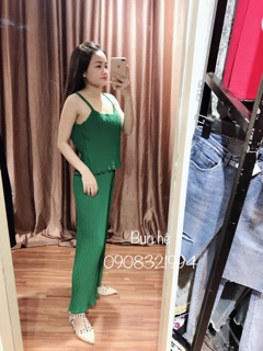 Set 2 dây quần ống suông xếp li
