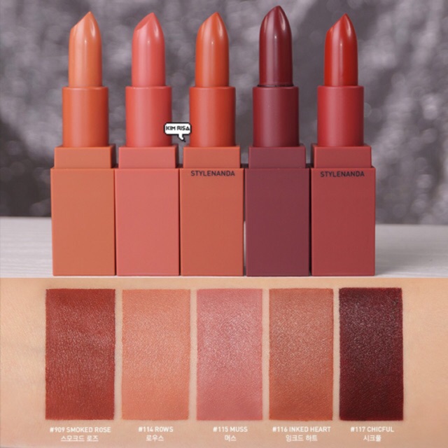 Son lì 3CE Mood recipe Matte lip color