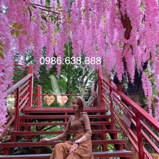 Combo 12 cành Hoa tử đằng chất liệu cao cấp