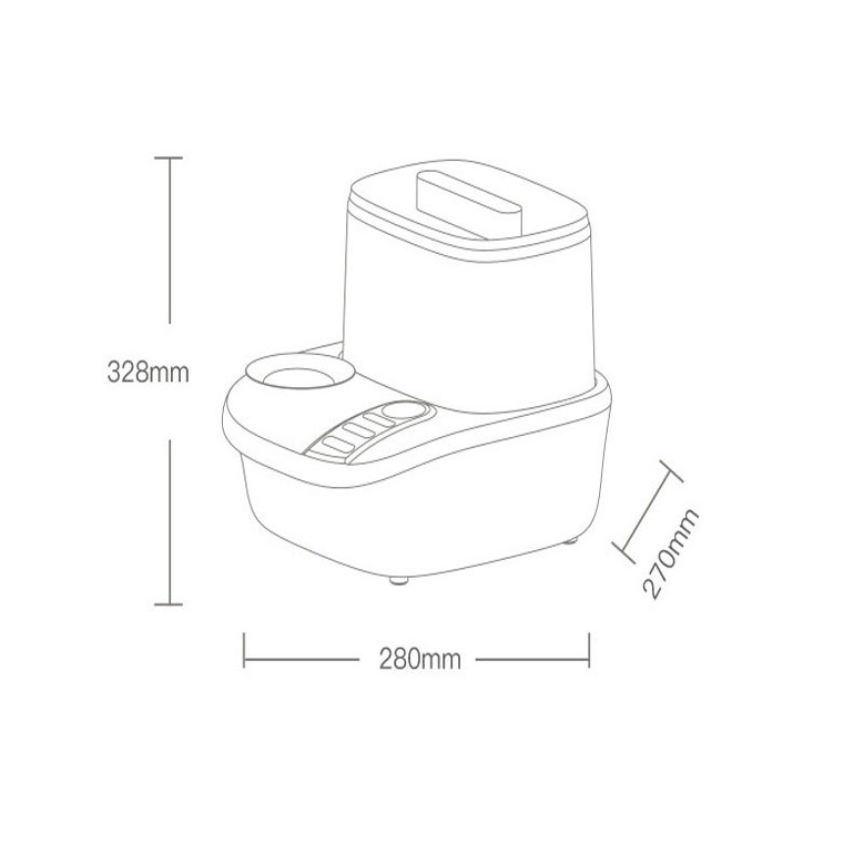 Máy tiệt trùng, sấy khô, hâm sữa 3 in 1 Baphiya