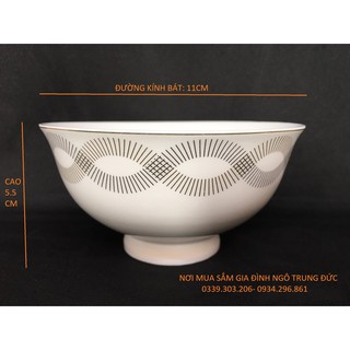 Bát cơm chén cơm Hàn Quốc họa tiết soắn