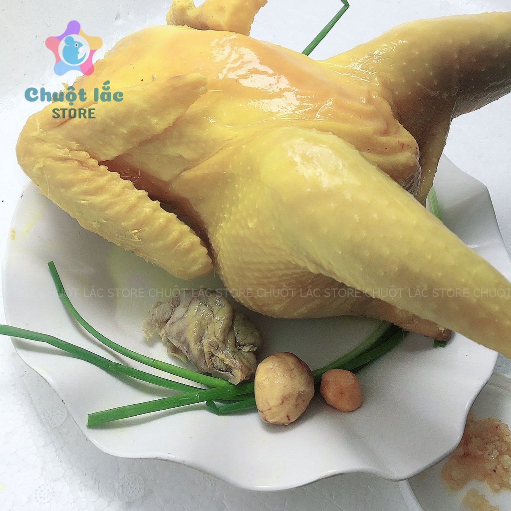 Gà ủ muối nguyên con không đầu có trứng chỉ giao hỏa tốc TPHCM tặng kèm nước chấm
