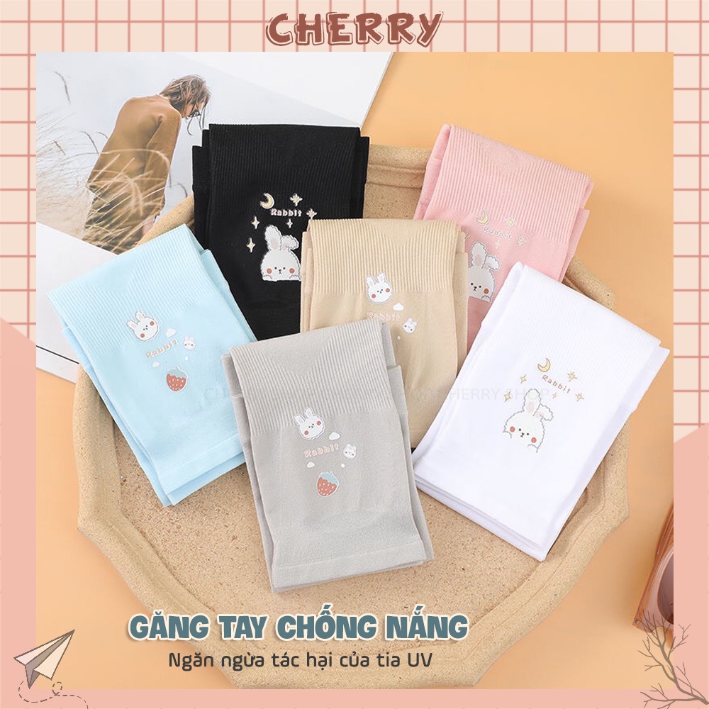 Găng tay chống nắng cao cấp phong cách Hàn Quốc, bao tay đi nắng chống tia UV - Cherry Shop