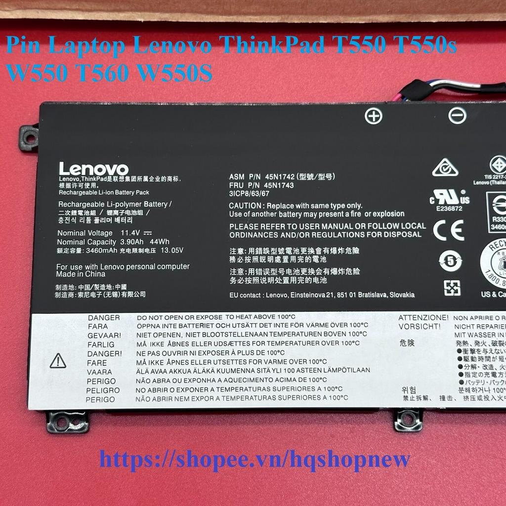 ⚡️ Pin Laptop Lenovo ThinkPad T550 T550s W550 T560 W550S SB10K12721 00NY639 45N1740 45N1741 45N1742 45N1743