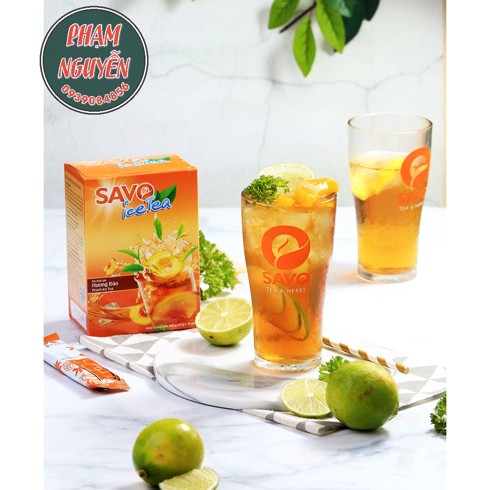 Trà Đào Hòa Tan SAVO