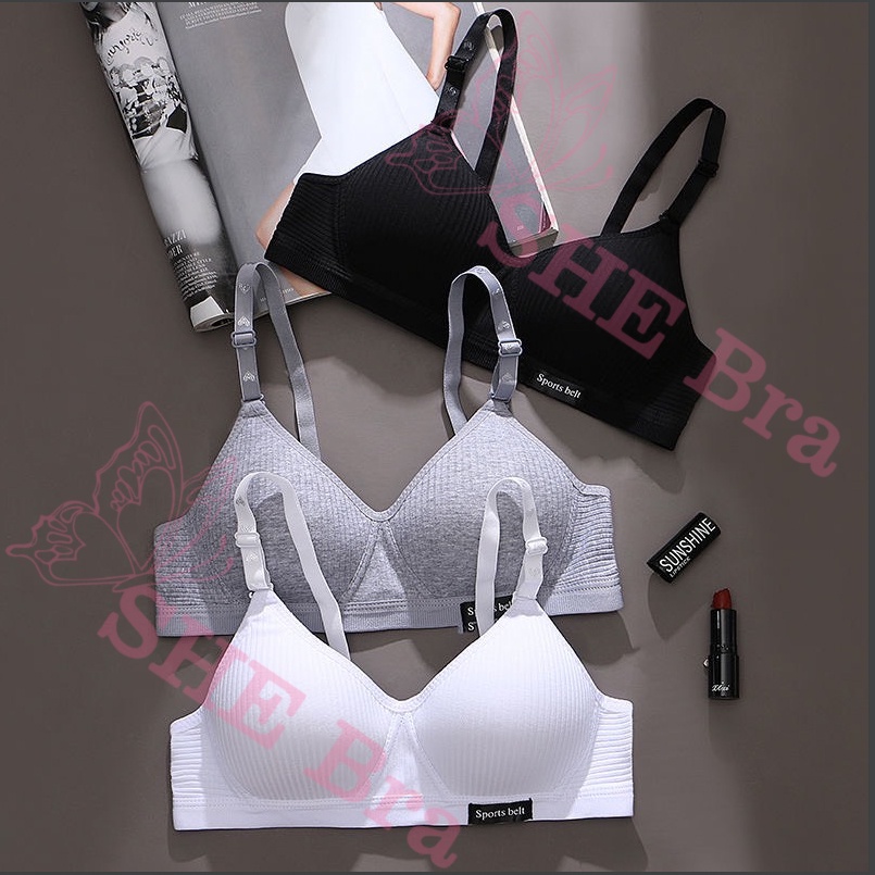 Áo Lót Nữ Không Gọng Mút Mỏng Áo Sport belt Mềm Mịn Vải Cotton Thoả Mái ALO03