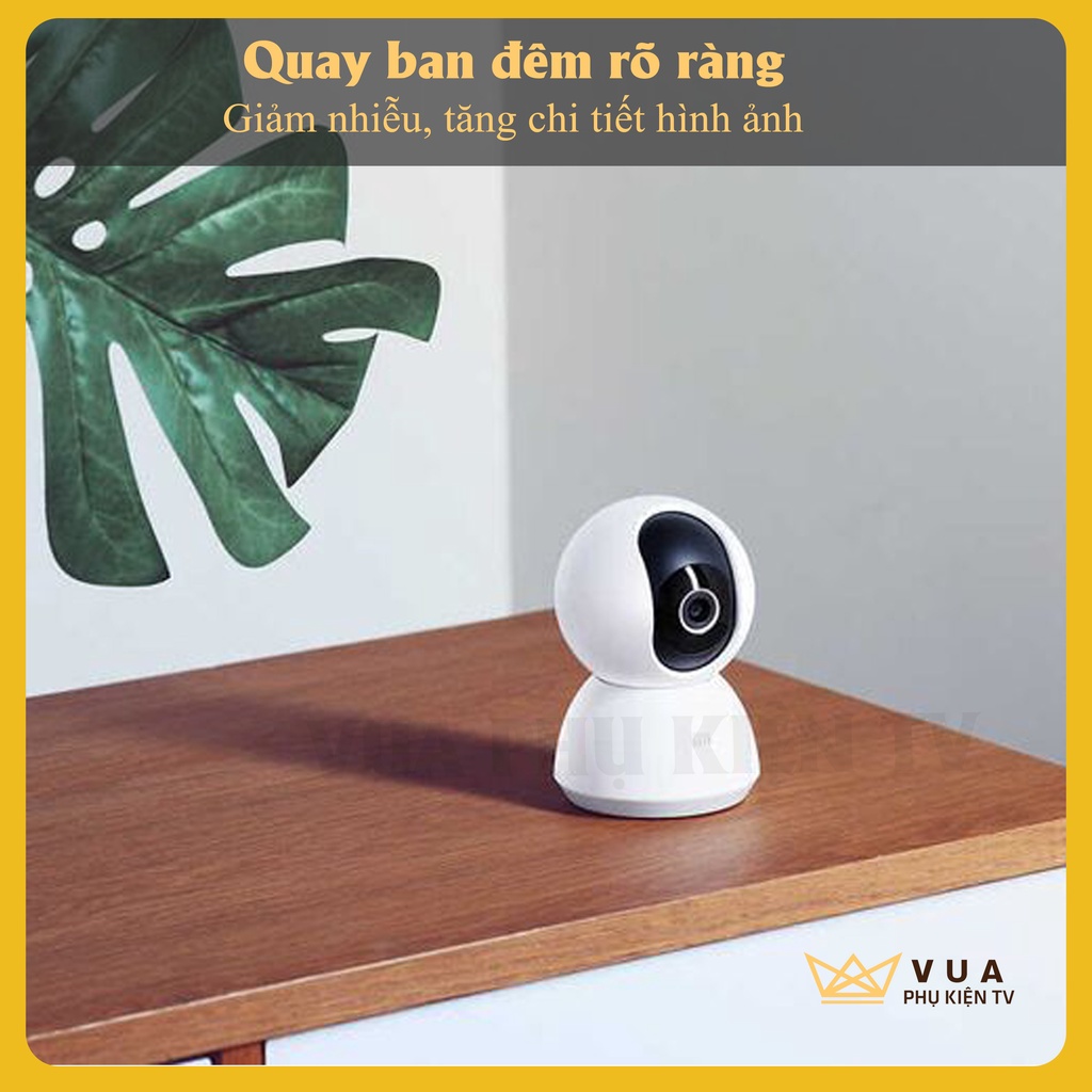 [FREESHIP - SIÊU NÉT] Camera xiaomi 2K Mijia 360 độ chính hãng sắc nét quay ban đêm - Camera giám sát - Vua Phụ Kiện TV