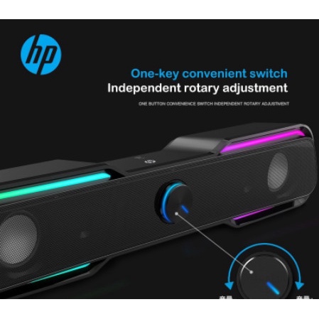 Loa máy tính Siêu Trầm Đèn LED Phát Sáng Hp DHE-6002, Chính Hãng 100%