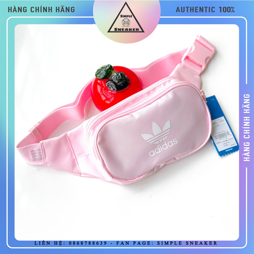 Túi Đeo Chéo Adidas 💙FREESHIP💙Giảm 20k Khi Nhập Mã [TUICHEONU] Adidas ESSENTIAL CROSSBODY FL9658 Clear Pink Chính Hãng