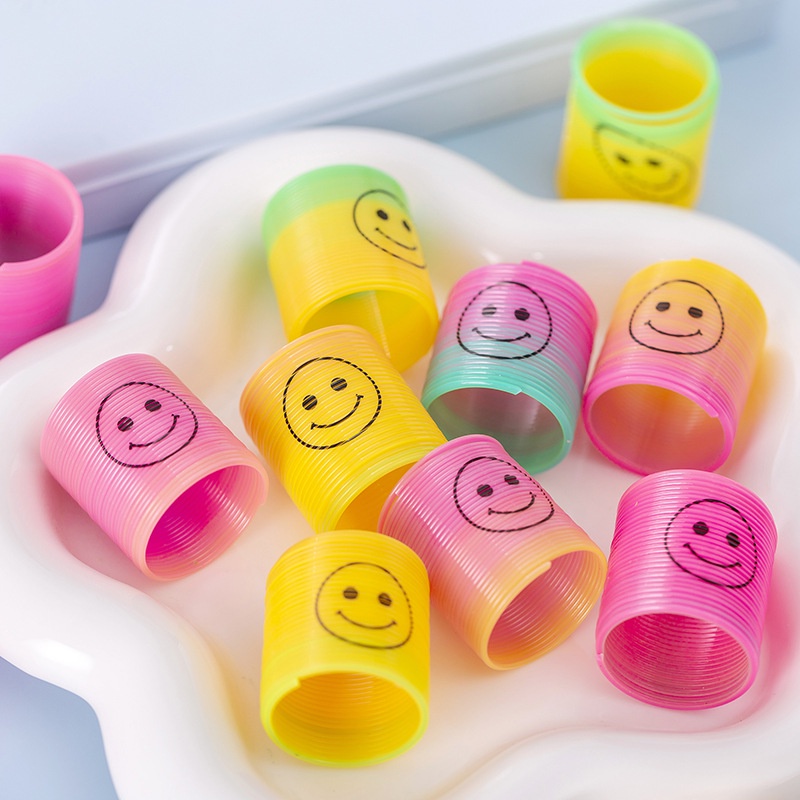 Vòng Lò Xo Mini Nhiều Màu Sắc Co Giãn Phong Cách Thập Niên 80 Cho Bé