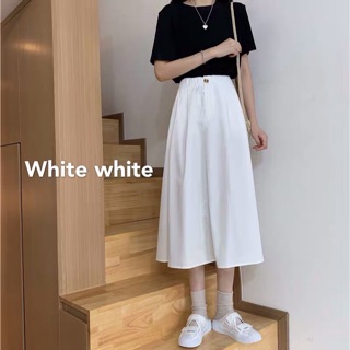 Chân váy xoè dáng dài túi 2 bên