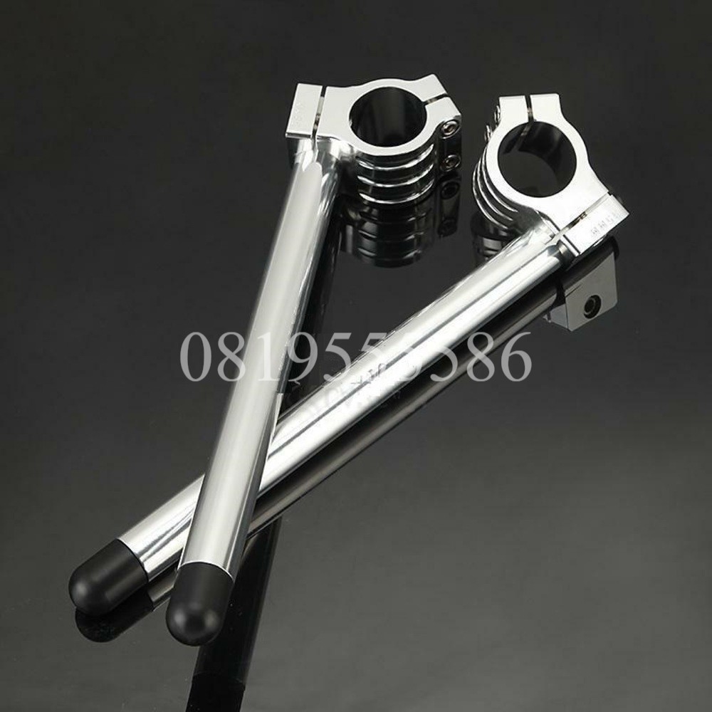 TRACKER |Ghi đông clip-on độ Cafe racer nhôm CNC Nguyên khối 45mm lắp cho thụt USD