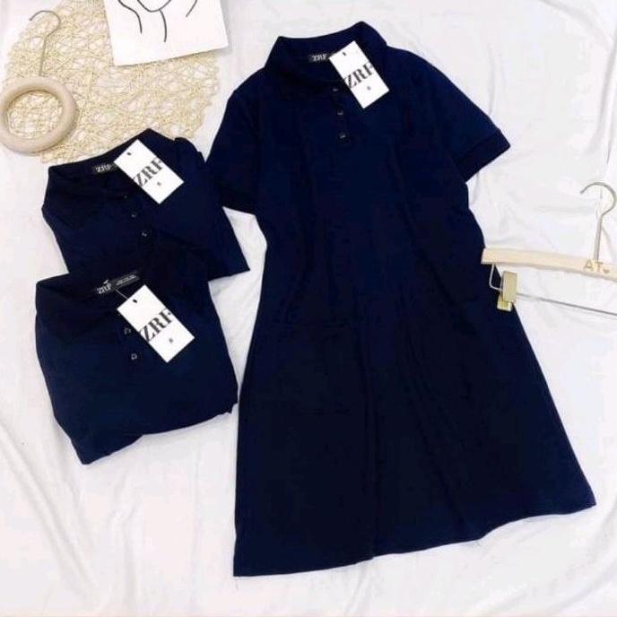 Váy Polo Xanh Than ZRF Basic ♥