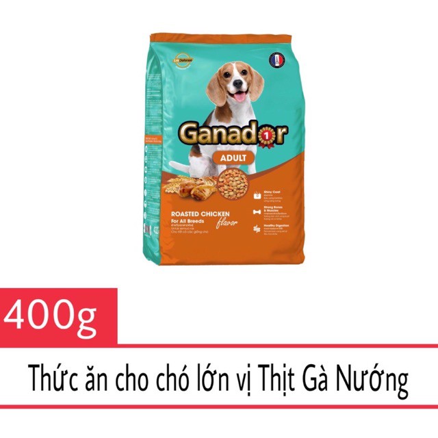 Thức ăn cho chó trưởng thành VỊ GÀ NƯỚNG - Ganador Adult Roasted Chicken Gói 400g Pháp