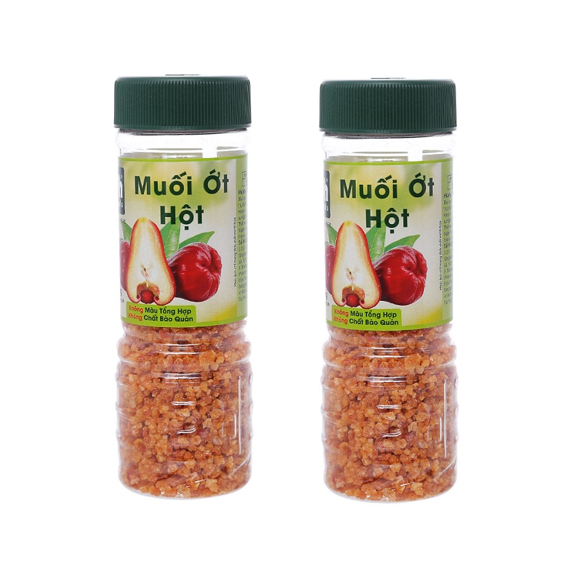 [ COMBO 2 HŨ ] Muối ớt hột 120gr Dh Foods rất phù hợp để ướp ,chấm các loại hải sản. Mang chọn yêu thương đến gia đình.