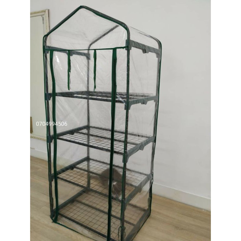 Mini greenhouse, nhà kính mini trưng, dưỡng cây trồng sen đá, xương rồng, kiểng lá