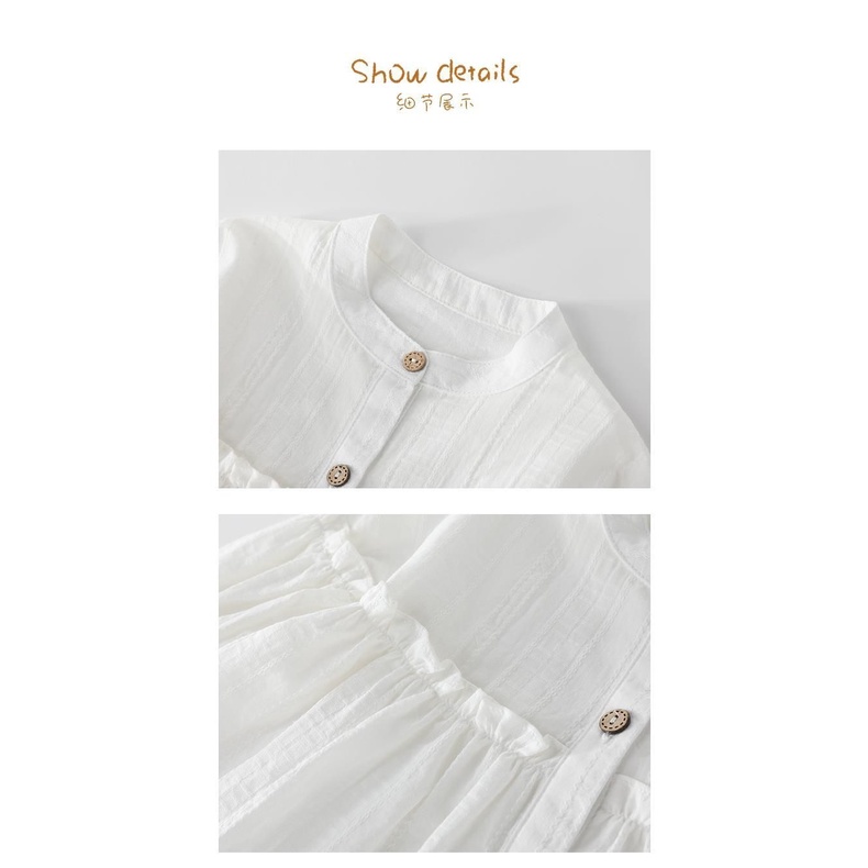 Áo Sơ Mi Tay Dài Phong Cách Hàn Quốc Thời Trang Xuân Thu Cho Bé Gái Hàn Quốc Chính Hãng