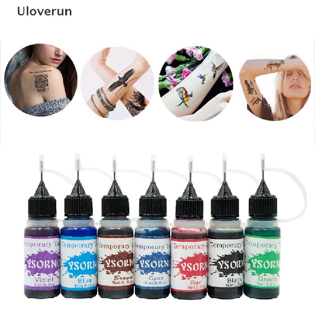 Mực Xăm Bán Vĩnh Viễn Tự Nhiên 10Ml Dành Cho Cơ Thể
