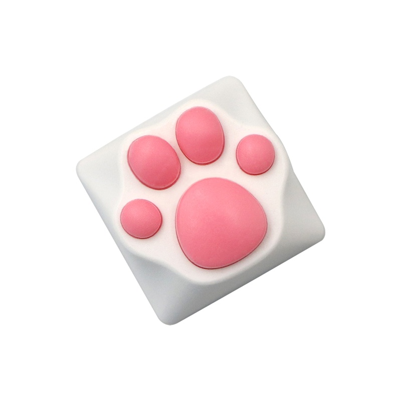Vỏ Bọc Bàn Phím Bằng Silicone PBT &amp; Kitty Artisan Hình Chân Mèo Cho Mech