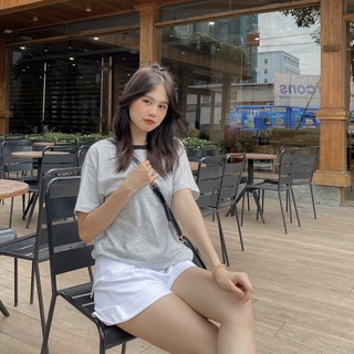 Áo thun-22018-kẻ ngang mảnh