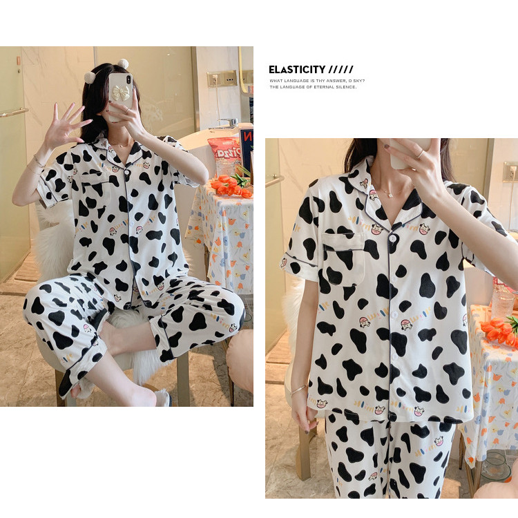 Bộ Đồ Ngủ Dài Tay In Họa Tiết Động Vật Xinh Xắn Dành Cho Nữ | BigBuy360 - bigbuy360.vn