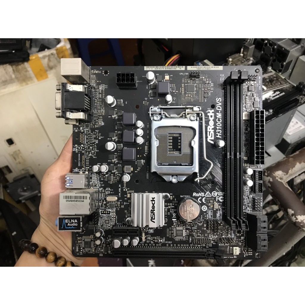 bo mạch chủ máy tính ASRock H310CM DVS 2 khe ram ddr4 socket 1151 v2 mainboard Main PC H310 FPT Synnex 3 2022